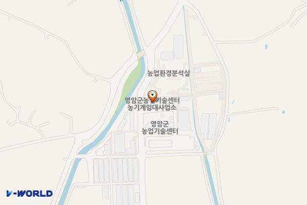 농업기술센터 외부화장실 위치 지도 — 전남광주통합특별시 영암군 덕진면 금호길 11