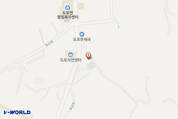 도포복지회관 위치 지도 — 전남광주통합특별시 영암군 도포면 호산로 26