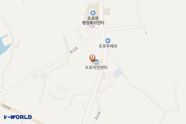 도포치안센터 위치 지도 — 전남광주통합특별시 영암군 도포면 호산로 27
