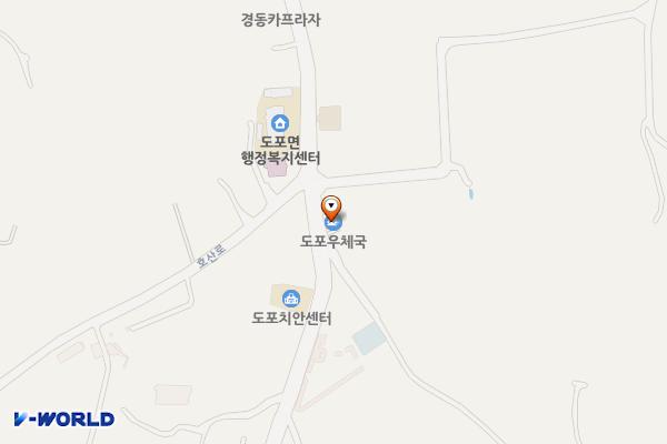 도포우체국 위치 지도 — 전남광주통합특별시 영암군 도포면 호산로 34