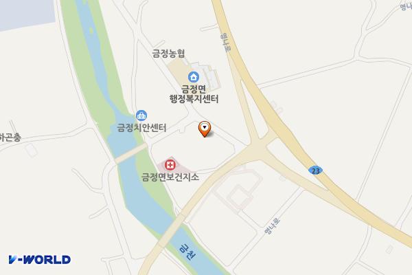 금정새마을금고 위치 지도 — 전남광주통합특별시 영암군 금정면 용두로 9
