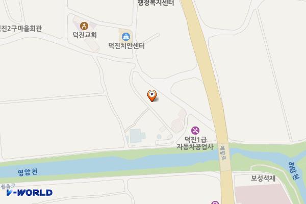 덕진면 복지회관 위치 지도 — 전남광주통합특별시 영암군 덕진면 내촌길 9-2
