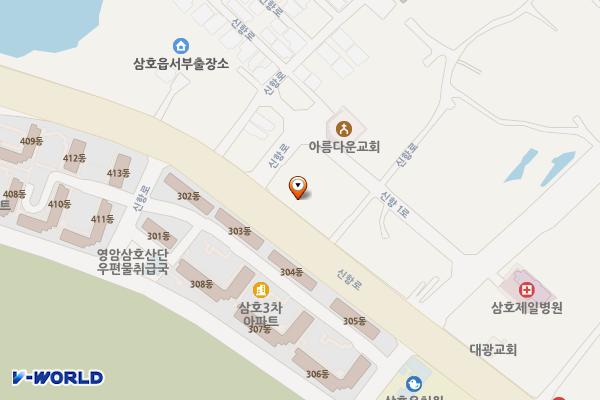 영암서부새마을금고 위치 지도 — 전남광주통합특별시 영암군 삼호읍 신항로 110