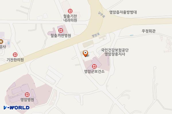 영암군보건소 위치 지도 — 전남광주통합특별시 영암군 영암읍 오리정길 39
