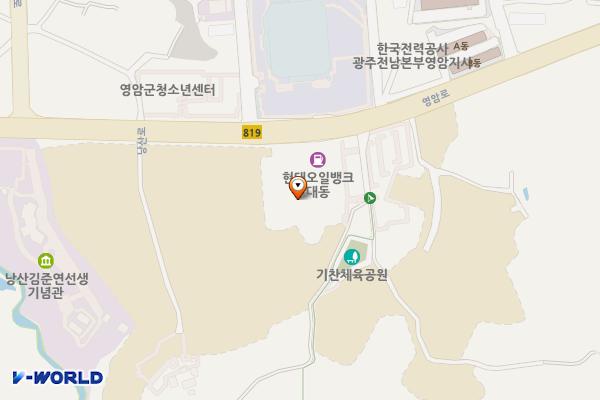 대동주유소 위치 지도 — 전남광주통합특별시 영암군 영암읍 영암로 1526