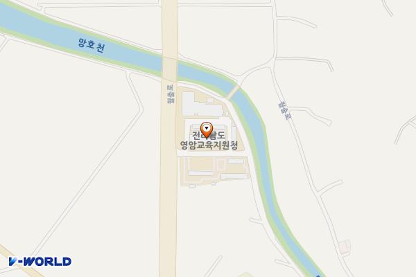 영암교육지원청 위치 지도 — 전남광주통합특별시 영암군 영암읍 월출로 84