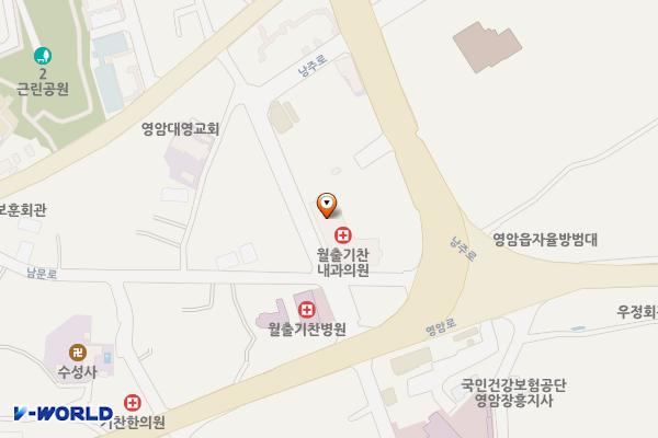 영암터미널 위치 지도 — 전남광주통합특별시 영암군 영암읍 동문로 8