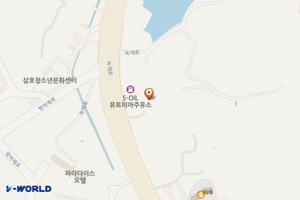 유토피아주유소 위치 지도 — 전남광주통합특별시 영암군 삼호읍 녹색로 993