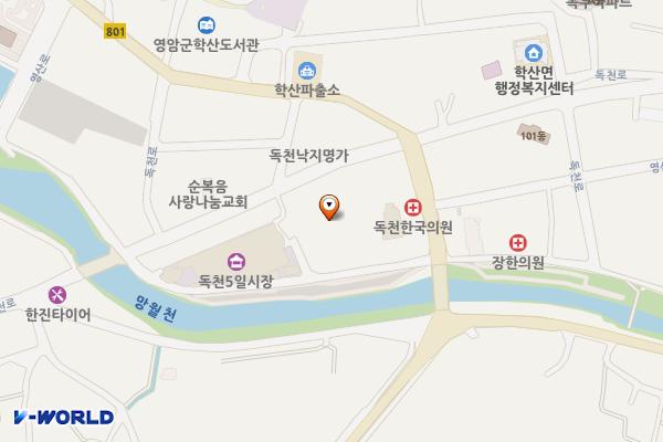 학산하나로마트 위치 지도 — 전남광주통합특별시 영암군 학산면 독천로 178-1
