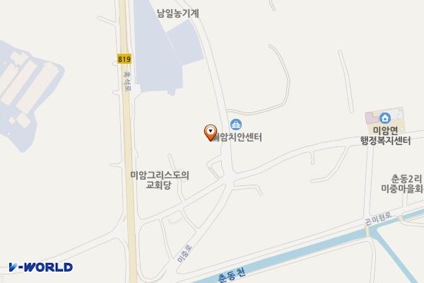 미암우체국 위치 지도 — 전남광주통합특별시 영암군 미암면 미중로 15-5