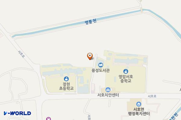서호복지회관 위치 지도 — 전남광주통합특별시 영암군 서호면 서호로 322-11