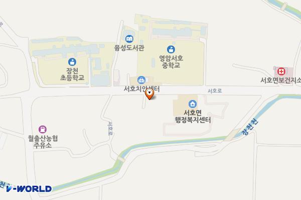 서호우체국 위치 지도 — 전남광주통합특별시 영암군 서호면 서호로 313