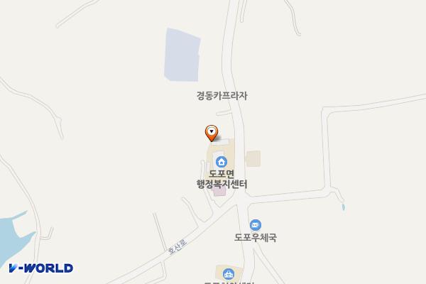 도포면사무소 위치 지도 — 전남광주통합특별시 영암군 도포면 호산로 43