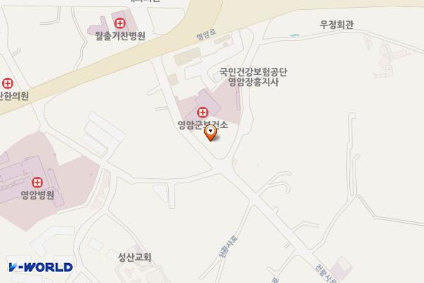 영암군종합사회복지관 위치 지도 — 전남광주통합특별시 영암군 영암읍 오리정길 37, 영암군종합사회복지관