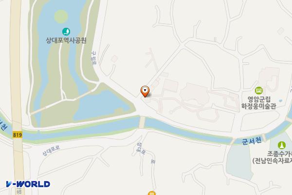 상대포 위치 지도 — 전남광주통합특별시 영암군 군서면 서호정길 5