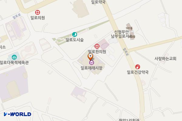 일로5일시장(2) 위치 지도 — 전남광주통합특별시 무안군 일로읍 시장길 11-22