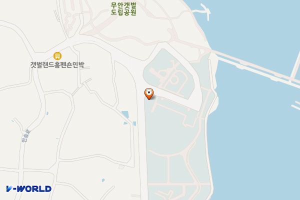 무안황토갯벌랜드(오토캠핑장) 위치 지도 — 전남광주통합특별시 무안군 해제면 황토갯벌길 88, 무안생태갯벌사업소