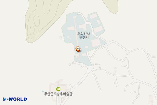 초의선사탄생지(1) 위치 지도 — 전남광주통합특별시 무안군 삼향읍 초의길30