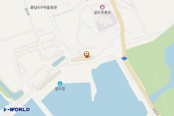 설도항 위치 지도 — 전남광주통합특별시 영광군 염산면 향화로 5길 18