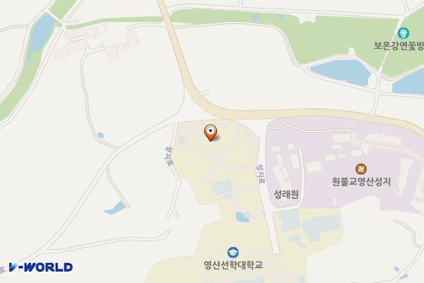 영산성지 주차장 화장실 위치 지도 — 전남광주통합특별시 영광군 백수읍 길용리 16