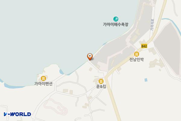 가마미해수욕장 위치 지도 — 전남광주통합특별시 영광군 홍농읍 가마미로 341-1