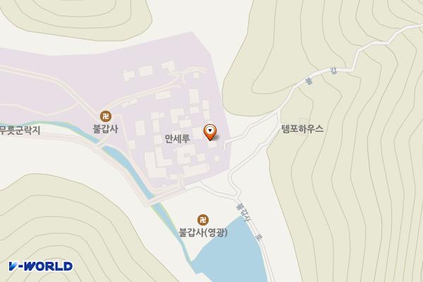 불갑사관광지  연지 앞 위치 지도 — 전남광주통합특별시 영광군 불갑면 불갑사로 450