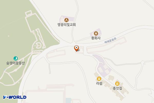 숲쟁이꽃동산제2주차장 위치 지도 — 전남광주통합특별시 영광군 법성면 숲쟁이길 81