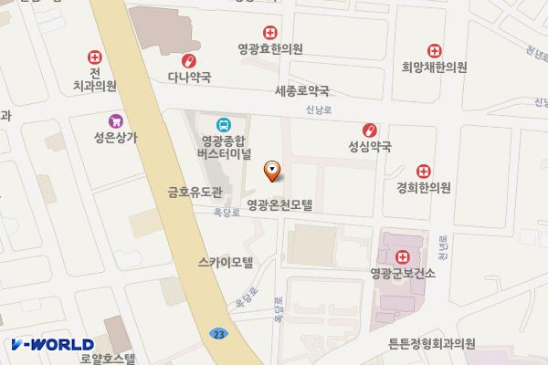 터미널시장 위치 지도 — 전남광주통합특별시 영광군 영광읍 신남로3길 10