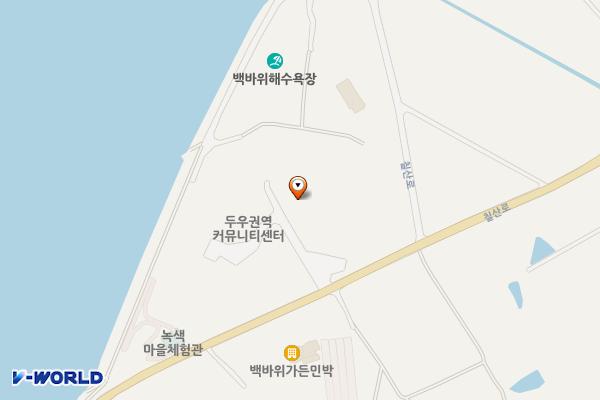두우리해수욕장 위치 지도 — 전남광주통합특별시 영광군 염산면 칠산로 899-10