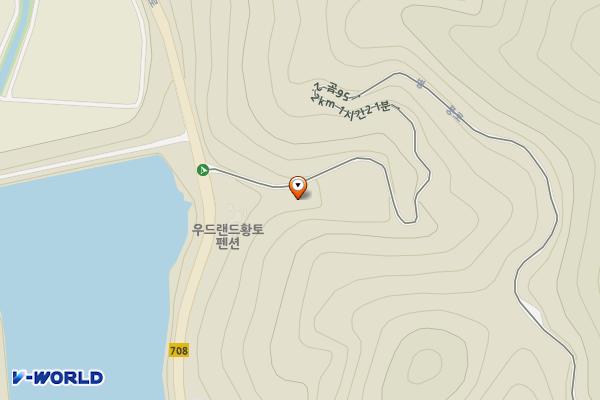 우드랜드 화장실 위치 지도 — 전남광주통합특별시 장성군 북하면 병풍로 1022-10