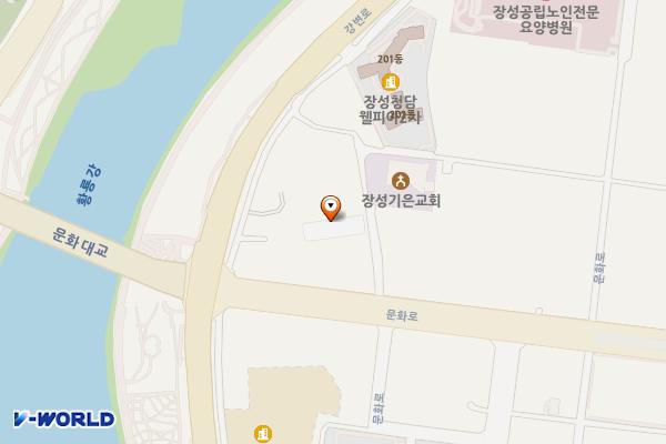 문화대교 화장실 위치 지도 — 전남광주통합특별시 장성군 장성읍 기산리 112번지 49호