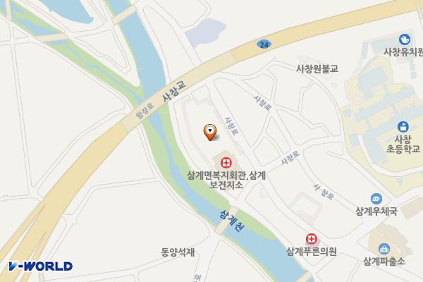 삼계 사창시장내 화장실 위치 지도 — 전남광주통합특별시 장성군 삼계면 사창로 81-2, 사창시장