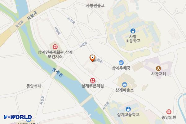 삼계 사창농협주차장 화장실 위치 지도 — 전남광주통합특별시 장성군 삼계면 사창로 70