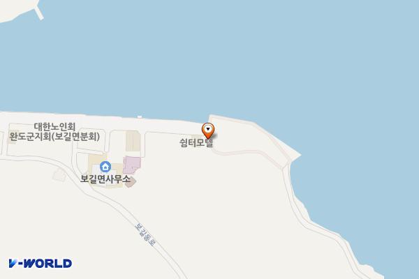 청별 선착장 화장실 위치 지도 — 전남광주통합특별시 완도군 보길면 청별길 40-1