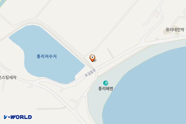 통리 해수욕장 화장실 위치 지도 — 전남광주통합특별시 완도군 보길면 보길동로 219