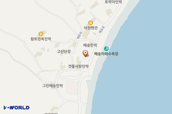 예송리 해수욕장 화장실 위치 지도 — 전남광주통합특별시 완도군 보길면 예송로 272