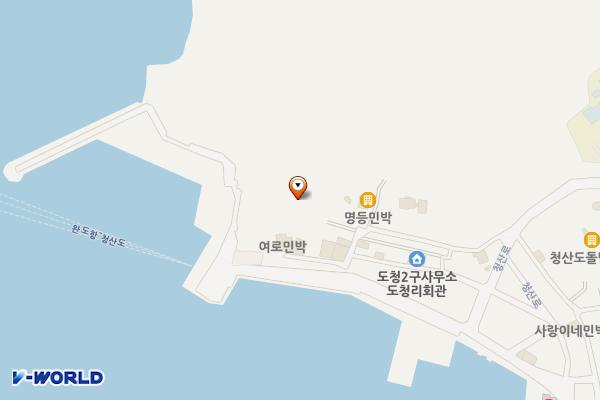 방문자센터 위치 지도 — 전남광주통합특별시 완도군 청산면 도청3길 17-5