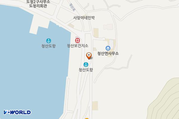 느림공원 위치 지도 — 전남광주통합특별시 완도군 청산면 청산로 47