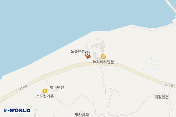 명사십리주유소 위치 지도 — 전남광주통합특별시 완도군 신지면 신지로 411