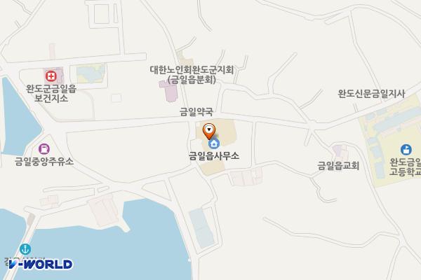 금일읍사무소 위치 지도 — 전남광주통합특별시 완도군 금일읍 금일로 394