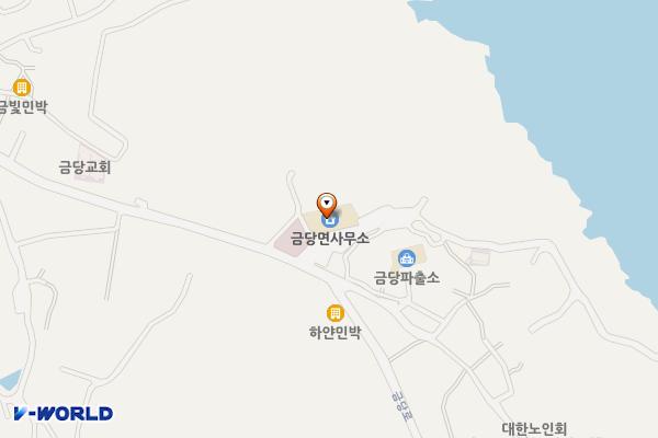 금당면사무소 위치 지도 — 전남광주통합특별시 완도군 금당면 금당로 50-1