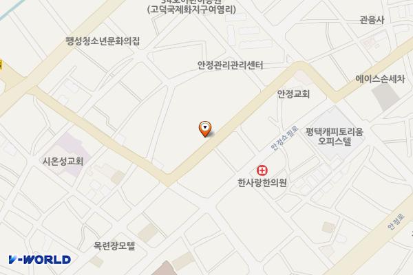 팽성안정리쇼핑몰 공영주차장 위치 지도 — 경기도 평택시 팽성읍 안정리 39-12