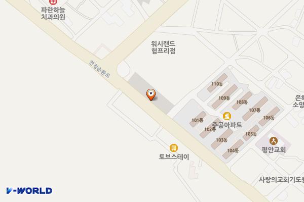 팽성제1 공영주차장 위치 지도 — 경기도 평택시 팽성읍 안정리 212