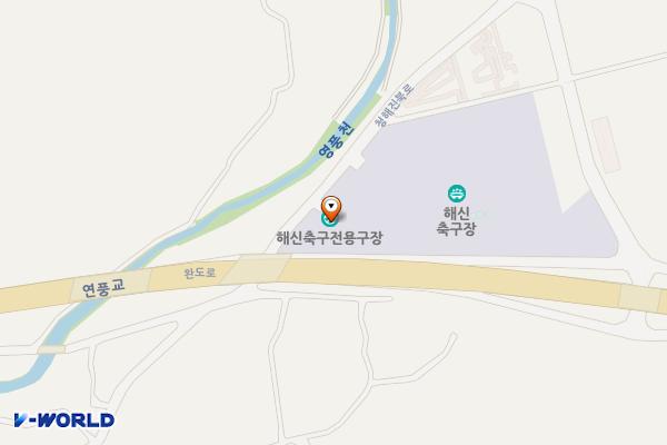 군외축구장화장실 위치 지도 — 전남광주통합특별시 완도군 군외면 청해진북로 570