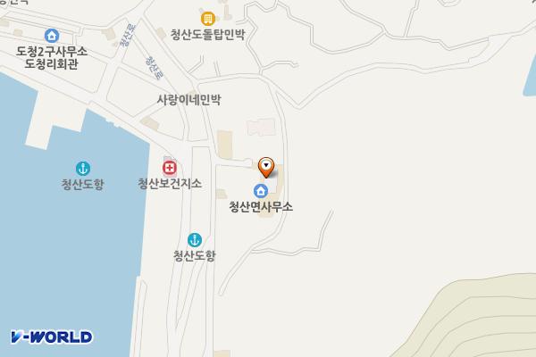 청산면사무소 위치 지도 — 전남광주통합특별시 완도군 청산면 도청4길 19-3