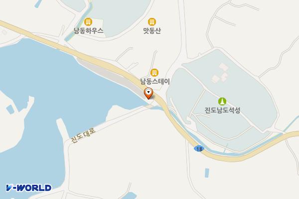 남도석성 위치 지도 — 전남광주통합특별시 진도군 임회면 진도대로 4607