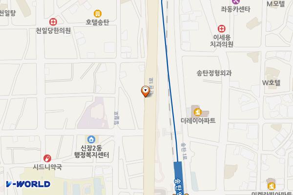 송탄역 근교 노상 위치 지도 — 경기도 평택시 신장동 279-10
