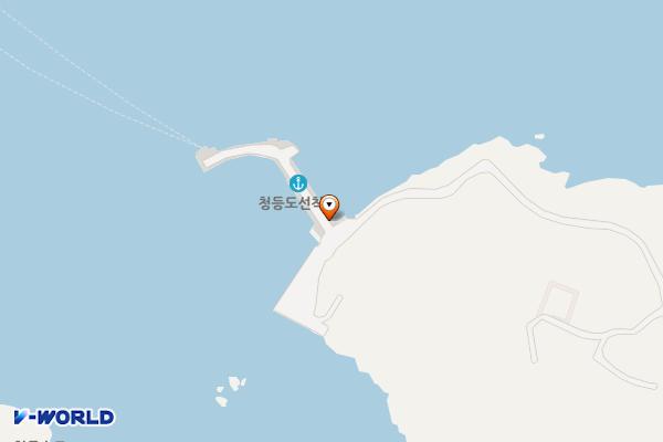 청등도선착장 위치 지도 — 전남광주통합특별시 진도군 조도면 청등도리 92-2