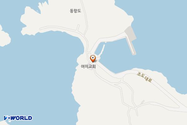 여미선착장 위치 지도 — 전남광주통합특별시 진도군 조도면 여미길 7