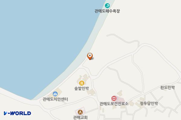 관매도해수욕장 위치 지도 — 전남광주통합특별시 진도군 조도면 관매도길59-12